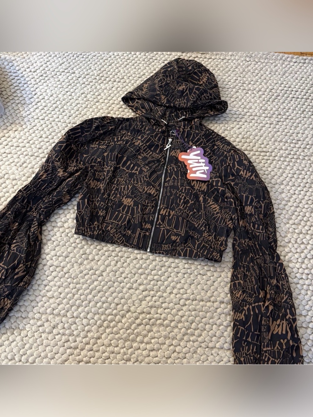 Yitty mesh me cropped jacket size medium fabletics